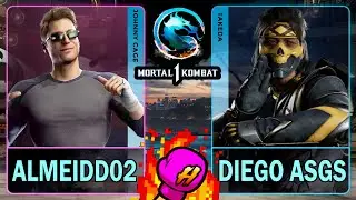 MK1 Almeidd02 (JOHNNY CAGE) VS Diego ASGS (TAKEDA)🥊Mortal Kombat 1🥊4K 60ᶠᵖˢ