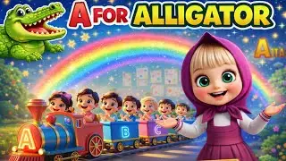 A for Alligator MagicalAlphabet Train Adventure KidsLearnABCs withMasha Friends#cartoon#kids#abcsong