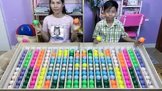 IQ Game Challenge Color Ball Sort Puzzle Mom vs Son Ep #102