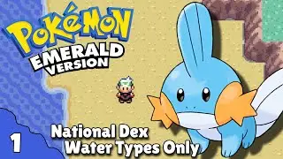 Rustboro City & Stone Badge | Pokemon Emerald | National Dex | Water Types Only | PART 1