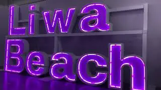 Marquee Letter Neon lights have strong three-dimensional sense