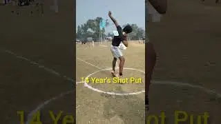 U-14 Year's Boy's Shot Put Throw #school #meet #motivation #shorts