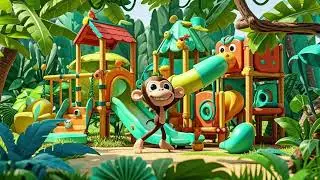 🐵🎶 The Monkey&rsquo;s Jungle Playground! | Nursery Rhymes & Kids Songs 🌴🎵