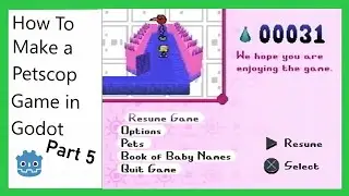 How To Make a Petscop Game in Godot (Pause Menu) (Part 5)