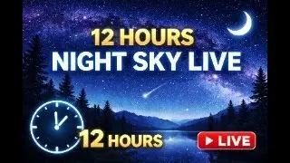 Live Night Sky View 🌌 | Stars & Dark Sky | 12 Hour Stream