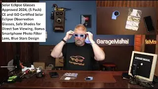 Solar Eclipse Glasses Approved 2024, (5 Pack) CE & ISO Certified Solar Eclipse Observation Glasses