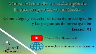 #01: CÓMO Redactar o Elaborar las PREGUNTAS de INVESTIGACIÓN | + EJEMPLOS PRÁCTICOS