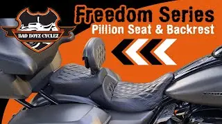 BAD BOYZ CYCLEZ | FREEDOM SERIES | PILLION SEAT AND RIDER BACKREST | HAND MADE