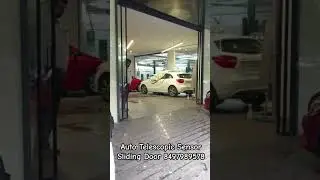 Auto Telescopic Sensor Sliding Door| Automatic sensor sliding with slim black Frame #shorts #viral