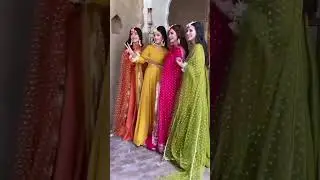 Besties dresses at wedding # beautiful colour collection # wedding friends theme # trending article