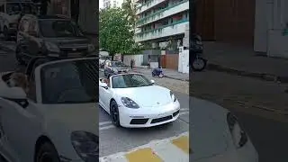 Dog enjoying the ride of Porsche boxster #spotting #car #ytshorts