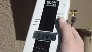 RF from an SSVEC smart meter in Sierra Vista, AZ, measured with the HF 35C Analyzer