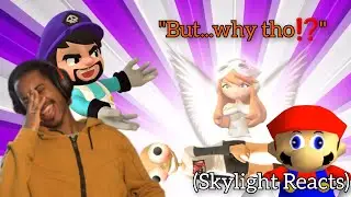 Why Are They Roasting Meggy! | SMG4 And SMG3 Shop For Cursed Items | (Skylight Reacts)