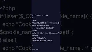 What is cookies in php | php cookies #shorts #shortsfeed #viral