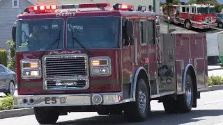 Hayward Fire Dept. Engine 5 & Alameda County Fire Dept. Engine 24 Responding