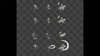 Skeleton - Top Down Pixel Art Character Game Assets