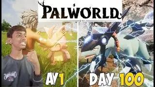 I Survived 100 DAYS in Palworld Hindi! 🦖 #gamingseries #Palworld