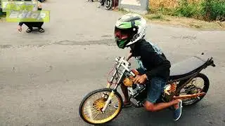 PREPARE EVENT DRAG BIKE GUMUL - SETTING SATRIA FU 155 STD OMR - 234 SAMPOERNA - ELVIN JITENG 55
