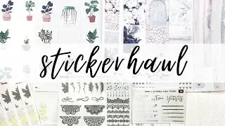 Sticker Haul | Honeyinked, Jax & Pepper, The Glitter Momma, Nedi Designs & Chic Chic Designs!