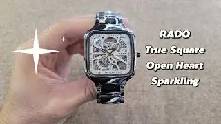 RADO True Square Open Heart Sparkling, upgraded with a luxurious dial!!