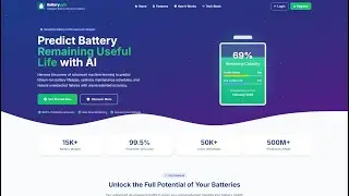 VoltWatch: Electric Vehicle Battery Life Optimization | AI RUL Prediction Web App| Flask, TensorFlow