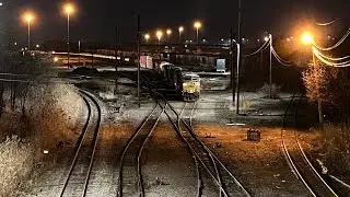 Short Clip: Brief Nighttime Action at CSX Greenwich Yard.