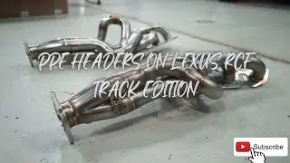 Lexus RCF Track Edition Installed PPE Headers