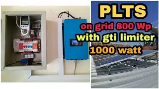 Konfigurasi PLTS | SHS 800Wp On Grid System with GTI Limiter | SUN-1000GTIL2-LCD