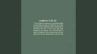 matthew 5:29-30