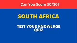 🇿🇦 South Africa Quiz: Test Your Knowledge! #SouthAfricaQuiz #GeneralKnowledge