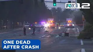 1 dead after car crashes into multiple utility poles in NE Portland