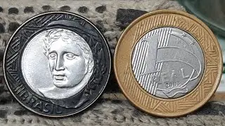 MOEDA ESCASSA 1 REAL ANO 2003 VOC&Ecirc; ENCONTROU UMA COM ESSE DEFEITO? VEJA O VALOR $ 140 A 150 REAIS 🙌