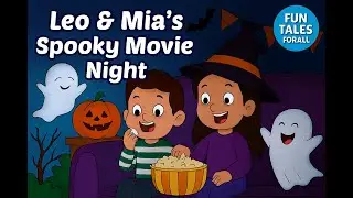 Leo and Mia&rsquo;s Spooky Movie Night 🎃🍿 | Fun Halloween Story  | Fun Tales for All #movie #night