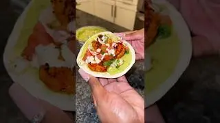 Blacked shrimp tacos 🌮 |  using @goodfoods Avocado salsa 🔥
