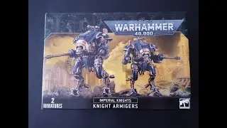 Imperial Knights Knight Armigers Unboxing Warhammer 40,000 Games Workshop