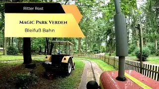 Bleifu&szlig; Bahn (Onride) / Ritter Rost Magic Park Verden 2024 / Traktorbahn Freizeitpark