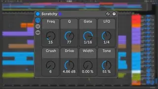 Scratchy for Live - Gated, Filtered Noise Instrument