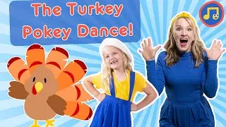 Turkey Hokey Pokey Dance for Kids with Ms. Sarah 🦃  Thanksgiving Songs for Children 🦃
