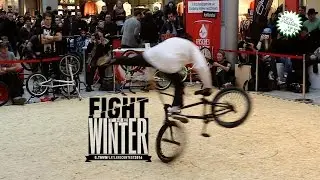 ビーエムエックス Kevin Nikulski at Fight the Winter 2016 BMX Flatland Contest Göttingen 平地花式