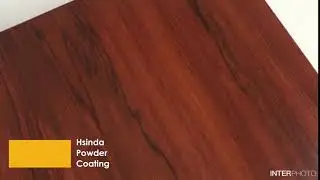 wood grain powder coating for metal surface