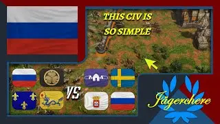 Is This The Easiest Civilization Right Now?! | 3v3 Treaty with Russian | AOE III: DE