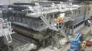 A.Celli Paper rebuilds Smurfit Kappa Roermond Papier's PM3 - Time Lapse