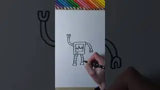 Drawing a Simple Robot #shorts