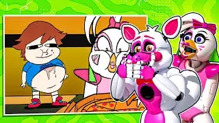 Анимации FNAF РЕАКЦИЯ с Глэмрок Чикой