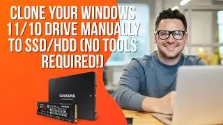 Clone Your Windows 11/10 Drive Manually to SSD/HDD (No Tools Required!)