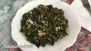 Çox dadlı spanağ qovurması.Həm dadlı,həm faydalı göyərti qovurması.ispanaq#qovurmasi#goyerti#dadli