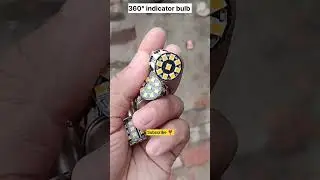 360&deg;indicator bulb 🔥💯#shortsfeed #automobile #splendormodified #support #india