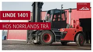 Linde 1401 hanterar tungt gods hos Norrlands tr&auml;