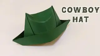 DIY Paper Cowboy Cat 🐱🤠 | Easy Paper Craft Tutorial for Kids & Beginners