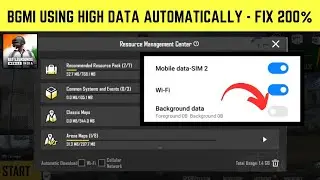Bgmi Automatic data use problem | Bgmi data Bahut jaldi khatam ho raha | Bgmi full data use problem